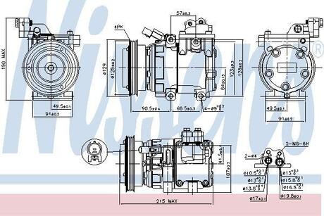 89085 NISSENS Компресор кондиціонера First Fit NISSENS 89085 HYUNDAI / KIA