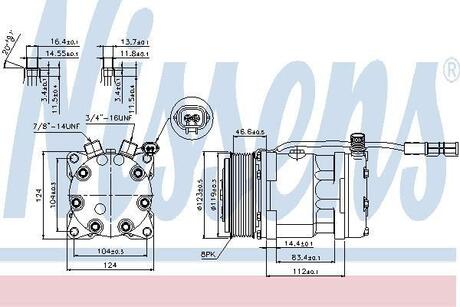 89139 NISSENS Компресор кондиціонера First Fit NISSENS 89139 оригінальна запчастина