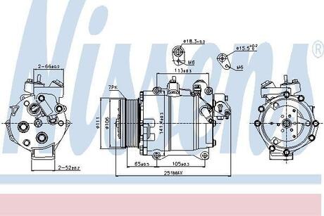 89245 NISSENS Компресор кондиціонера First Fit NISSENS 89245 оригінальна запчастина