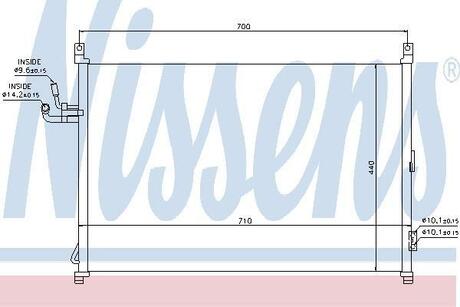 940014 NISSENS Радiатор кондицiонера