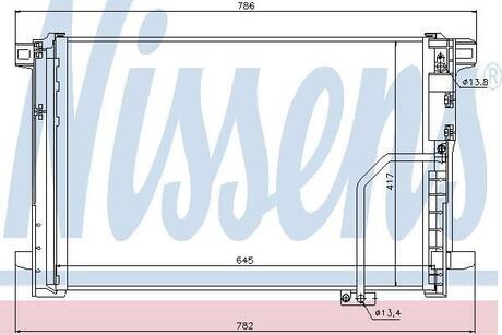 940035 NISSENS Радіатор кондиціонера MERCEDES-BENZ SLK-CLASS W 172 (11-) (вир-во Nissens)
