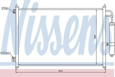 940121 NISSENS Радіатор кондиціонера NISSAN X-TRAIL (T31) (07-) (вир-во Nissens)