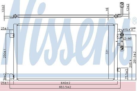 940457 NISSENS Радіатор кондиціонера First Fit NISSENS 940457 оригінальна запчастина