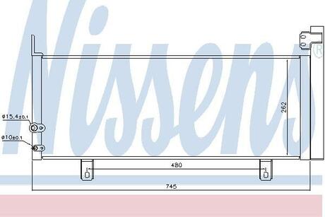 940499 NISSENS Конденсер кондиціонера
