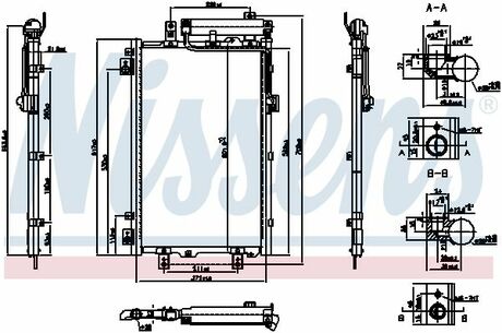 940833 NISSENS Радіатор кондиціонера First Fit NISSENS 940833 оригінальна запчастина