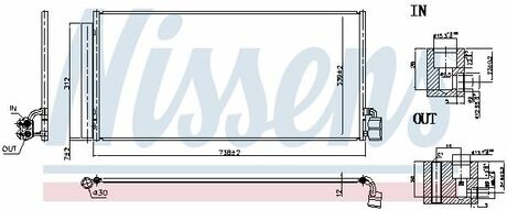 941068 NISSENS Радіатор кондиціонера First Fit NISSENS 941068 