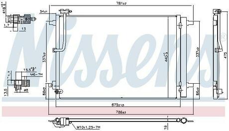 941077 NISSENS Радіатор кондиціонера First Fit NISSENS 941077 оригінальна запчастина