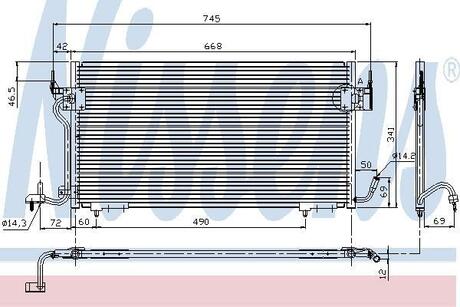 94276 NISSENS Радіатор кондиціонера