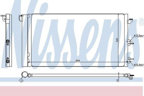 94670 NISSENS Радiатор кондицiонера