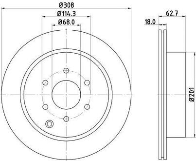ND2032K Nisshinbo Диск гальмівний задний Nissan Navara, Pathfinder 2.5, 3.0, 4.0 (05-) ()