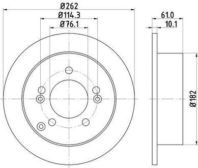 ND6002K Nisshinbo Диск тормозной задний Hyundai Tucson 2.0 (04-10)/ Kia Sportage, Magentis 2.0, 2.7 (09-) ()