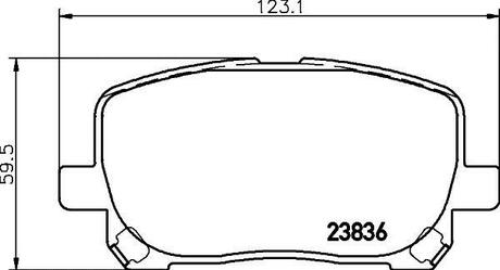 NP1009 Nisshinbo Колодки тормозные дисковые передні Toyota Avensis 2.0, 2.4 (01-11) ()