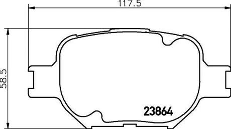 NP1021 Nisshinbo Колодки тормозные дисковые передние Toyota Corolla 1.6, 1.8 (14-) ()