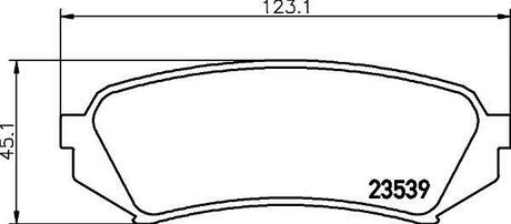 NP1029 Nisshinbo Колодки тормозные дисковые задні Toyota Land Cruiser 100 4.2, 4.7 (98-) ()