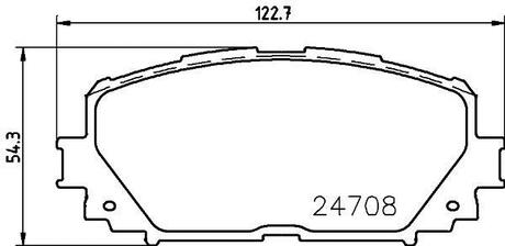 NP1060 Nisshinbo Колодки тормозные дисковые передние Toyota Yaris 1.3, 1.5, 1.8 (05-) ()