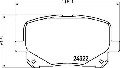 NP1065 Nisshinbo Колодки тормозные дисковые передні Lexus RX 300(00-03)/Toyota Camry 2.4, 3.0 (01-06) ()