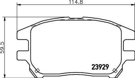 NP1076 Nisshinbo Колодки тормозные дисковые передні Lexus RX 300 (00-03) ()