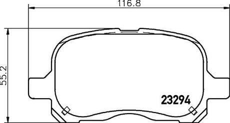 NP1088 Nisshinbo Колодки тормозные дисковые передние Toyota Corolla 1.2, 1.4, 1.6 (97-01) ()