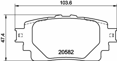 NP1171 Nisshinbo Колодки тормозные дисковые задні Toyota Corolla (E21) (19-) ()