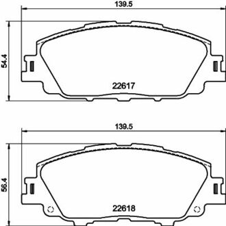 NP1176 Nisshinbo Колодки тормозные дисковые передние Toyota Corolla (E21) (19-) ()