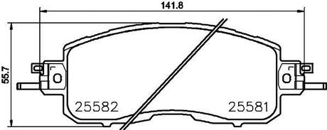 NP2040 Nisshinbo Колодки тормозные дисковые передние Nissan Teana 2.5 (13-) ()