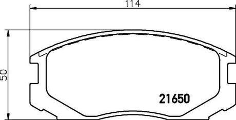 NP3003 Nisshinbo Колодки тормозные дисковые передні Mitsubishi Colt 1.3, 1.5 (00-03)/Daihatsu Terios 1.3, 1.5 (06-) ()