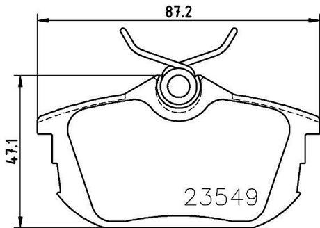 NP3025 Nisshinbo Колодки тормозные дисковые задние Mitsubishi Carisma, Colt VI 1.6, 1.8 (00-09) ()