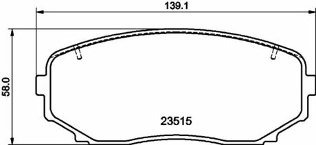 NP3037SC Nisshinbo Колодки тормозные дисковые передні Mitsubishi Pajero Sport III KS_ (15-) ()