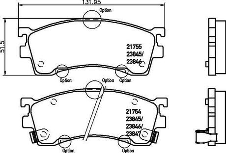 NP5003 Nisshinbo Колодки тормозные дисковые передние Mazda 626 1.6, 1.8 2.0 (91-97) ()