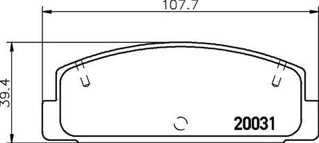NP5004 Nisshinbo Колодки тормозные дисковые задние Mazda 6 1.8, 2.0, 2.2 (07-) ()