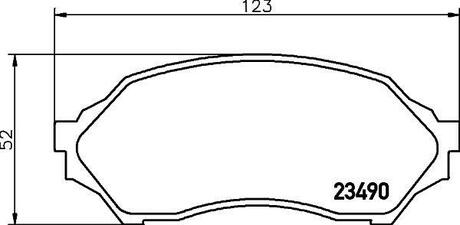 NP5005 Nisshinbo Колодки тормозные дисковые передние Mazda 323 1.4, 1.5, 1.6 (99-04) ()