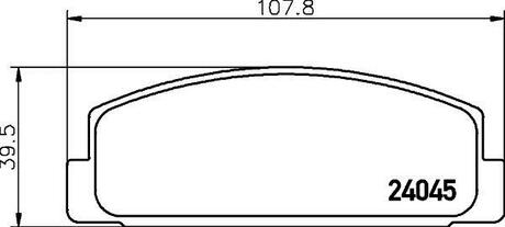 NP5011 Nisshinbo Колодки тормозные дисковые задні Mazda 626 1.8, 2.0 (97-02) ()