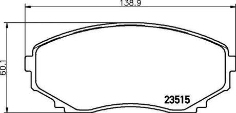 NP5012 Nisshinbo Колодки тормозные дисковые передние Mazda MPV 2.0, 2.5, 3.0 (99-06) ()