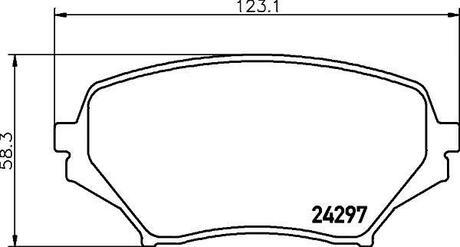 NP5044 Nisshinbo Колодки тормозные дисковые передні Mazda MX-5 1.8, 2.0 (05-15) ()
