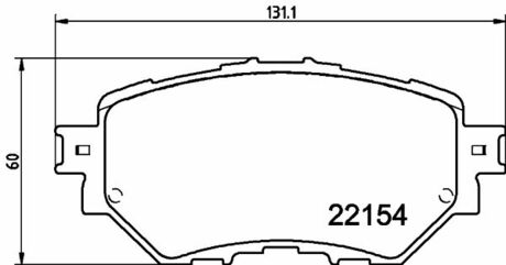 NP5048 Nisshinbo Колодки тормозные дисковые передние Mazda 3 (13-) ()