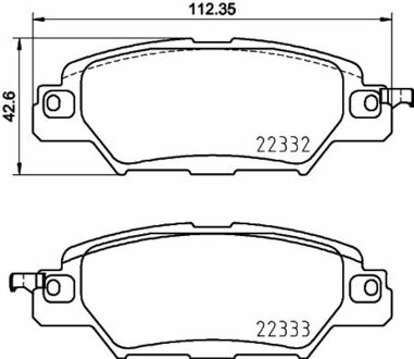 NP5051 Nisshinbo Колодки тормозные дисковые Mazda CX-5 (11-) ()