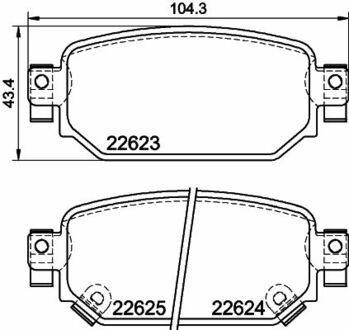NP5072 Nisshinbo Колодки тормозные дисковые задние Mazda 3 (13-), CX-3 (15-) ()