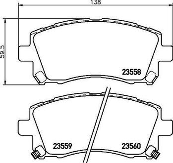 NP7000 Nisshinbo Колодки тормозные дисковые передние Subaru Outback (BL, BP) (03-10) ()