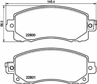 NP7017 Nisshinbo Колодки тормозные дисковые передние Subaru Forester (18-)/XV (17-) ()