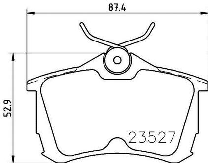 NP8029 Nisshinbo Колодки тормозные дисковые задні Honda Accord VII 2.0, 2.4 (03-08) ()
