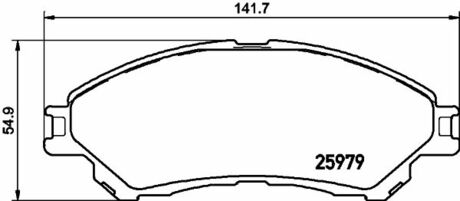 NP9022 Nisshinbo Колодки тормозные дисковые передние Suzuki SX4 (13-) ()