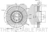 201547 NK Гальмівний диск NK 201547 оригінальна запчастина (фото 3)