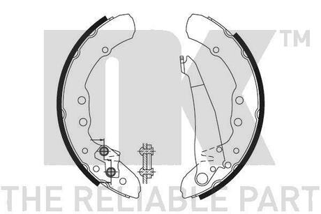 2747343 NK Тормозные колодки задние 230x40 Audi 100 1.8-2.8 -91