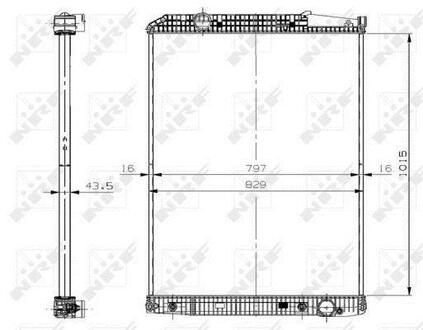 509578 NRF Радіатор