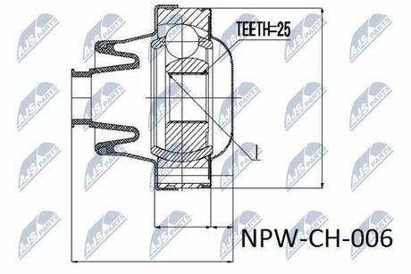 NPW-CH-006 NTY  Шарнир равных угловых скоростей