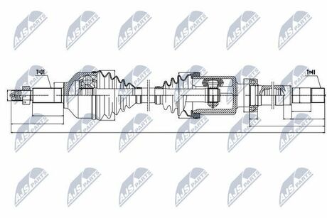 NPW-FR-076 NTY  Полуось