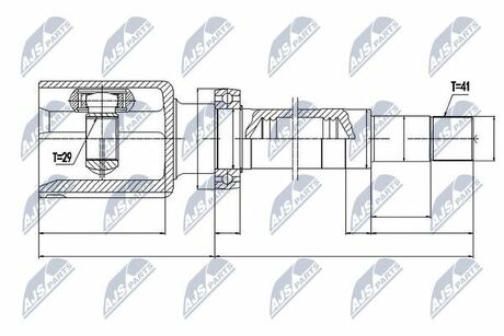 NPW-FR-078 NTY  Шарнир равных угловых скоростей