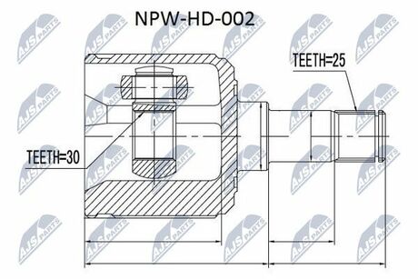 NPW-HD-002 NTY  Шарнир равных угловых скоростей