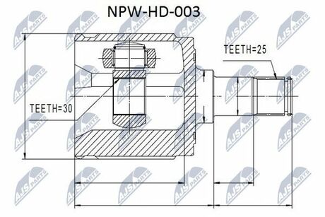 NPW-HD-003 NTY  Шарнир равных угловых скоростей