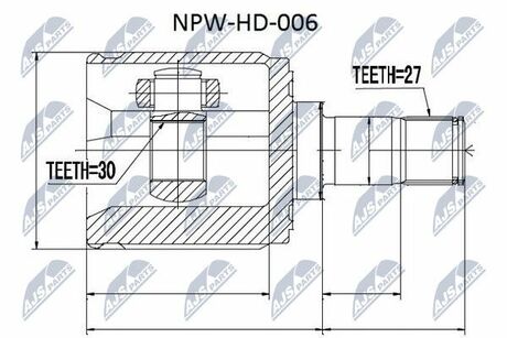NPW-HD-006 NTY  Шарнир равных угловых скоростей